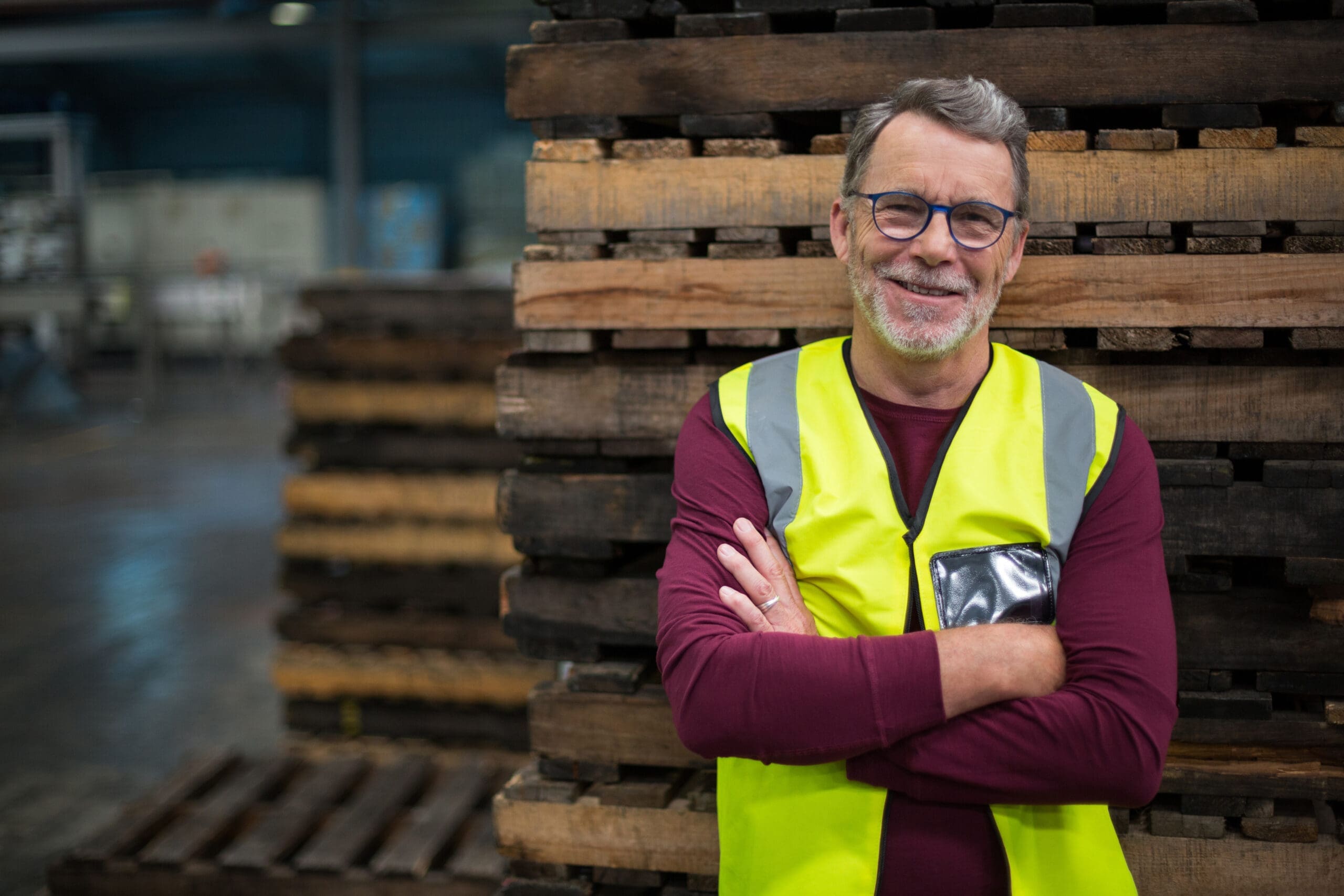 factory worker standing