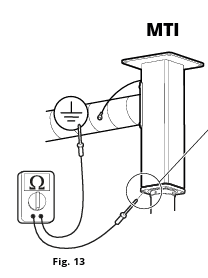 MTI 1250-PP Ceiling Bracket